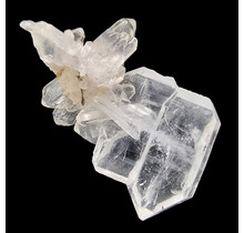 Fadenkwarts, het geheelde kristal met een witte draad, 10 gram