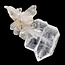 Fadenkwarts, het geheelde kristal met een witte draad, 10 gram