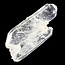 Fadenquarz, geheilter Kristall mit einem weißen Faden, 10 Gramm