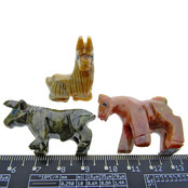 3 soapstone animal figures 3 soapstone animal figures