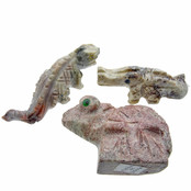 3 soapstone animal figures 3 soapstone animal figures
