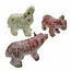 3 soapstone animal figures