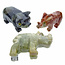 3 soapstone animal figures