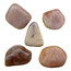 Pink amethyst tumbled stones