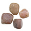 Pink amethyst tumbled stones