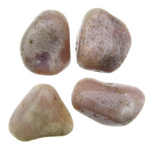 Pink amethyst tumbled stones