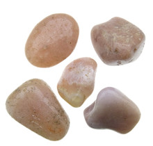 Pink amethyst tumbled stones