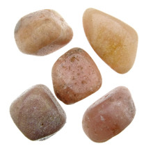 Pink amethyst tumbled stones