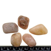 Pink amethyst tumbled stones