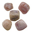 Pink amethyst tumbled stones