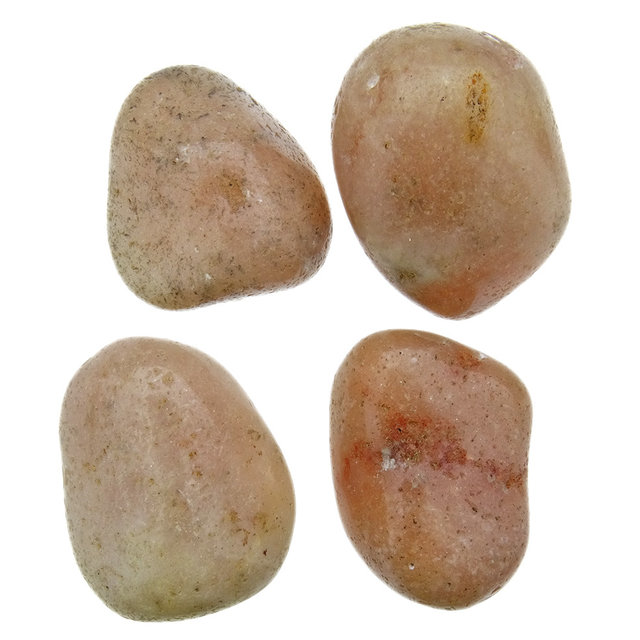 Pink amethyst tumbled stones