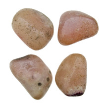 Pink amethyst tumbled stones