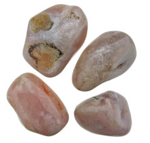 Pink amethyst tumbled stones