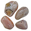 Pink amethyst tumbled stones