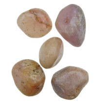 Pink amethyst tumbled stones