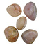 Pink amethyst tumbled stones