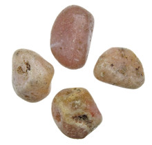 Pink amethyst tumbled stones