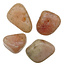 Pink amethyst tumbled stones