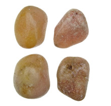 Pink amethyst tumbled stones