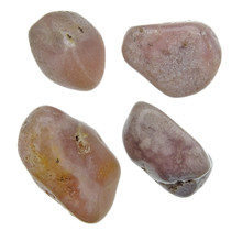 Pink amethyst tumbled stones