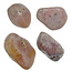 Pink amethyst tumbled stones