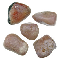 Pink amethyst tumbled stones