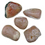 Pink amethyst tumbled stones