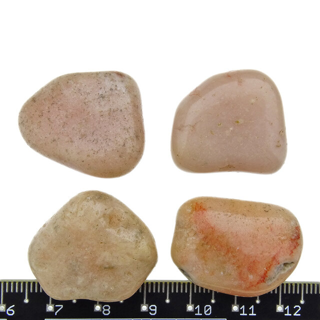 Pink amethyst tumbled stones