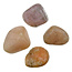 Pink amethyst tumbled stones