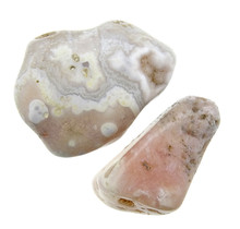 Pink amethyst tumbled stones