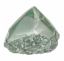 Beautiful green quarz top polished point, 500 grams