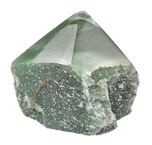 Mooie groene kwarts top polished point, 495 gram