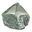 Beautiful green quarz top polished point, 495 grams