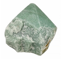 Mooie groene kwarts top polished point, 590 gram