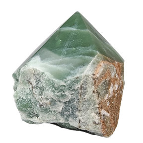 Green aventurine point