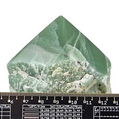Mooie groene kwarts top polished point, 600 gram Mooie groene kwarts top polished point, 600 gram