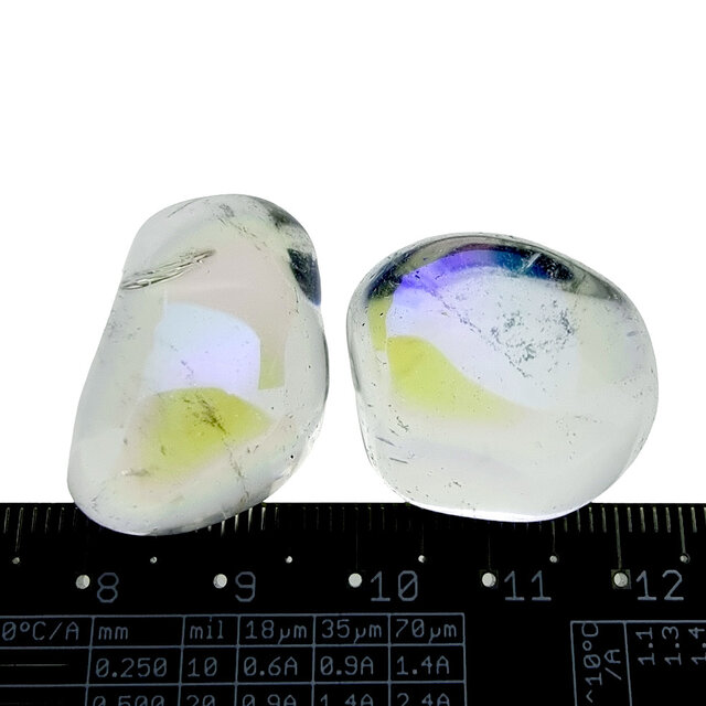 Angel Aura, Quarz mit Platin-und Silber behandelt