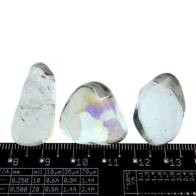 Angel Aura, Quarz mit Platin-und Silber behandelt