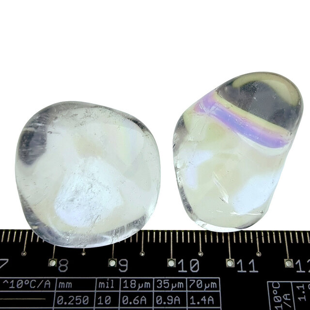 Angel Aura, Quarz mit Platin-und Silber behandelt