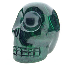 Malachite skull