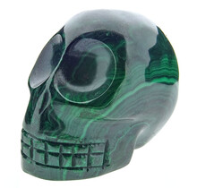 Malachite skull