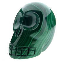 Malachite skull