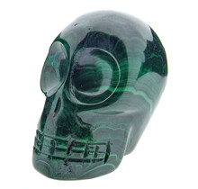 Malachite skull