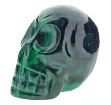 Malachite skull