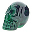 Malachite skull