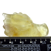 Drachenschädel aus Fluorit Drachenschädel aus Fluorit