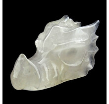 Dragon skull of rock crystal