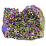 Aqua Aura oder Rainbow Aura, goldbehandelter Amethyst, 105 Gramm