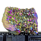 Aqua aura of regenboog aura, met goud behandelde amethist, 105 gram Aqua aura of regenboog aura, met goud behandelde amethist, 105 gram