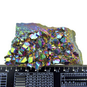 Aqua aura of regenboog aura, met goud behandelde amethist, 110 gram Aqua aura of regenboog aura, met goud behandelde amethist, 110 gram
